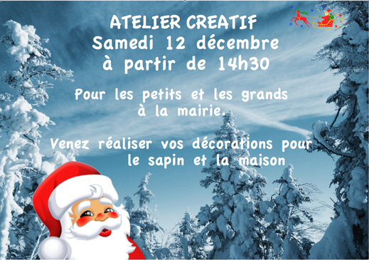 L'invitation à l'Atelier créatif du 12 décembre 2009 L'invitation à l'Atelier créatif du 12 décembre 2009