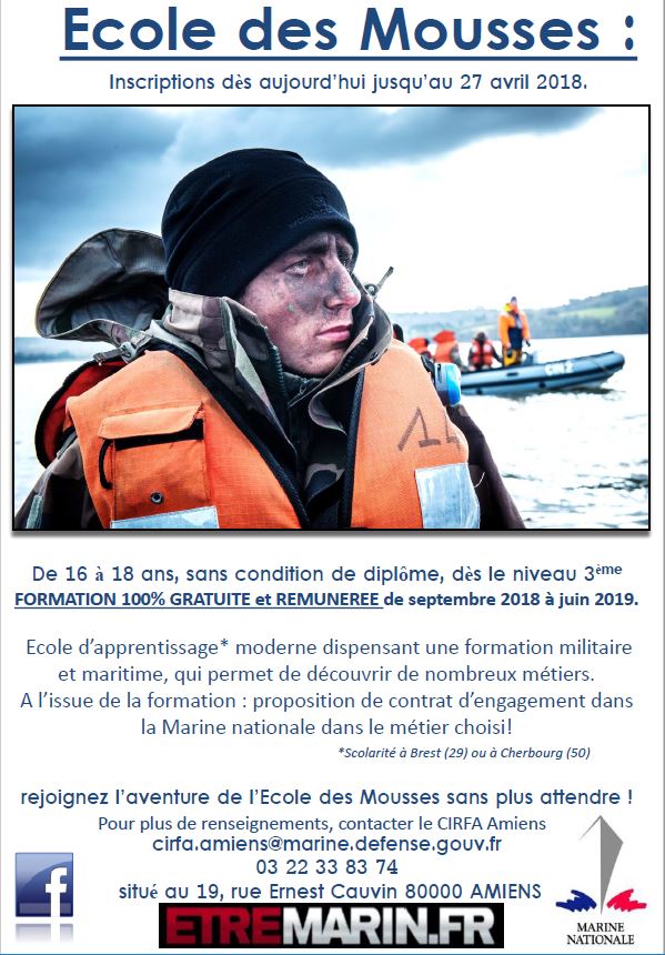 MARINE NATIONALE...Recrutement Ecole des Mousses MARINE NATIONALE...Recrutement Ecole des Mousses