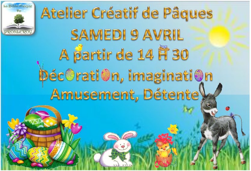 Atelier créatif de Pâques