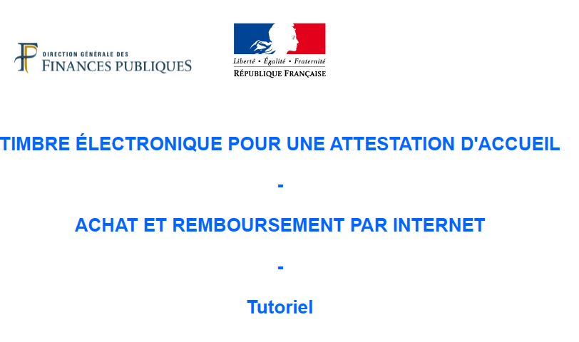 TIMBRE ELECTRONIQUE Achat et Remboursement...Tutoriel TIMBRE ELECTRONIQUE Achat et Remboursement...Tutoriel