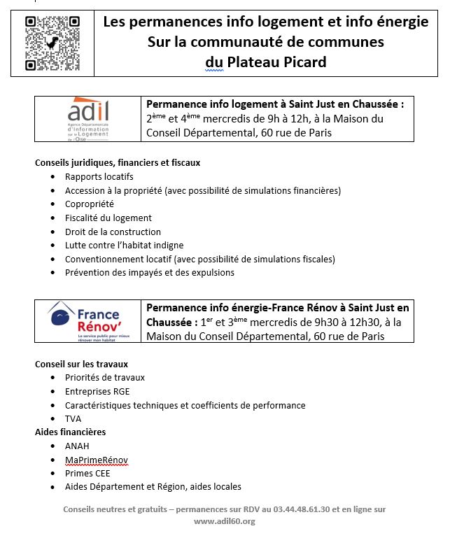 Permanences INFOS Logement et Energie