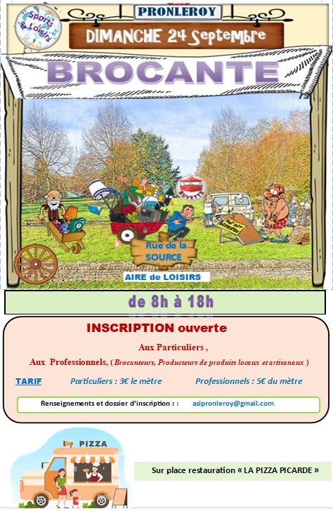 BROCANTE du 24 Septembre 2023