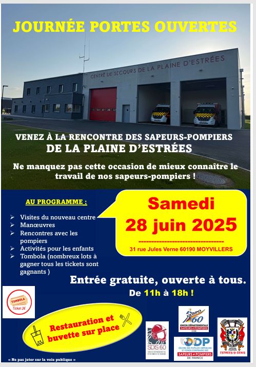 Journée PORTE OUVERTE Sapeurs pompiers 28 JUIN