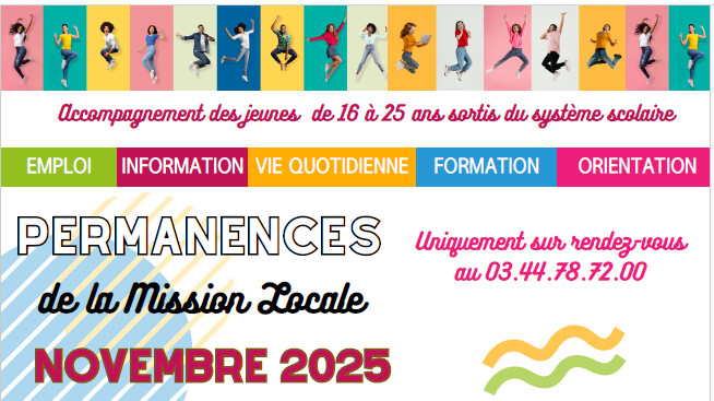 Permanence MISSION LOCALE de Novembre 2025