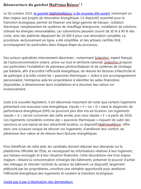 Ma PRIM RENOV Retour