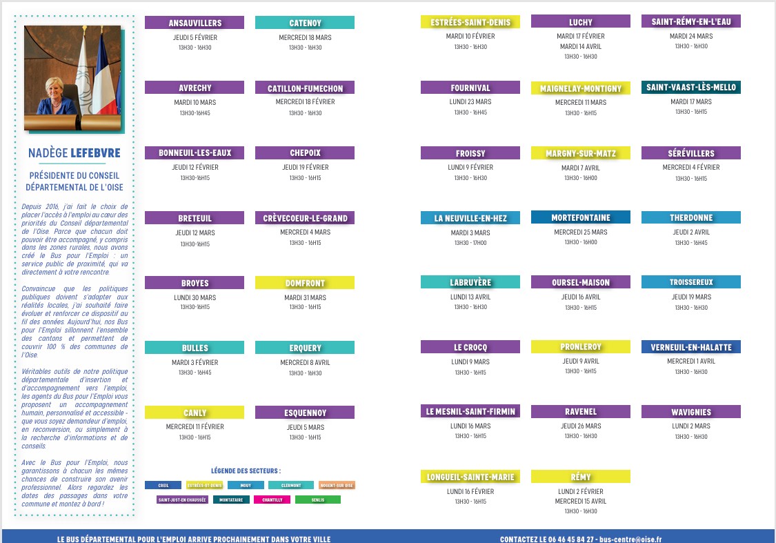 BUS pour l'EMPLOI ( Pronleroy le 9 Avril )