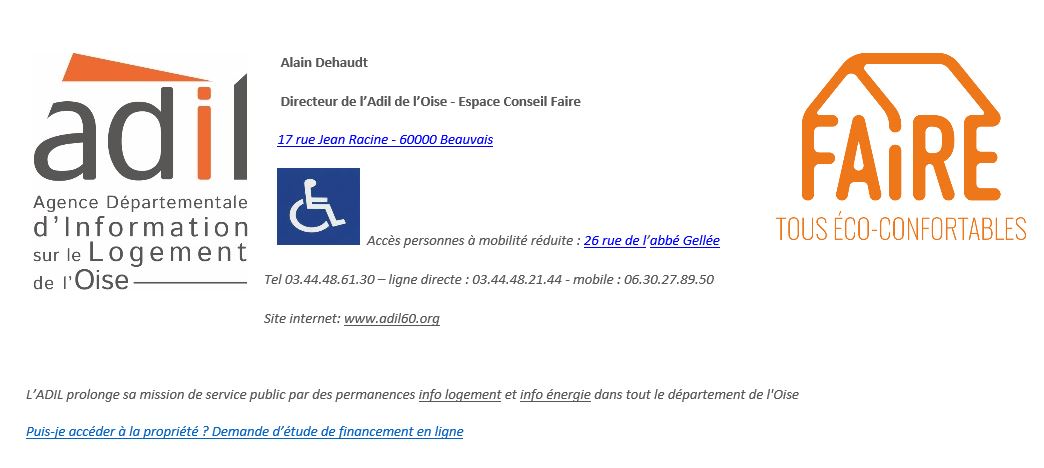 ADIL.....INFORMATIONS sur le Logement de l'Oise