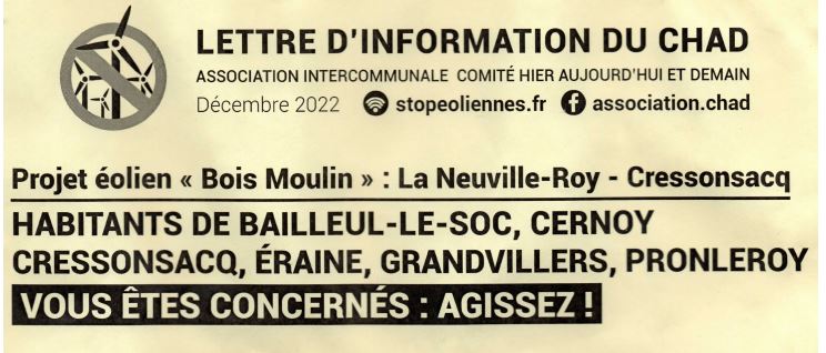 LETTRE INFORMATION du CHAD... DECEMBRE 2022